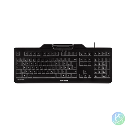 CHERRY KC 1000 SC billentyűzet USB QWERTZ Svájc Fekete