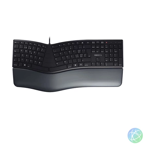 CHERRY KC 4500 ERGO billentyűzet Irodai USB QWERTZ Svájc Fekete