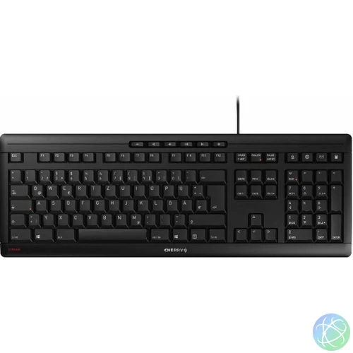 CHERRY STREAM KEYBOARD billentyűzet Irodai USB QWERTZ Cseh, Szlovák Fekete