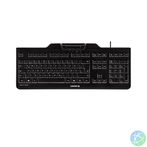 CHERRY KC 1000 SC billentyűzet Univerzális USB QWERTY Brit angol Fekete