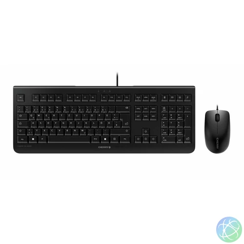 CHERRY DC 2000 billentyűzet Egér mellékelve Otthoni/irodai USB QWERTZ Magyar Fekete