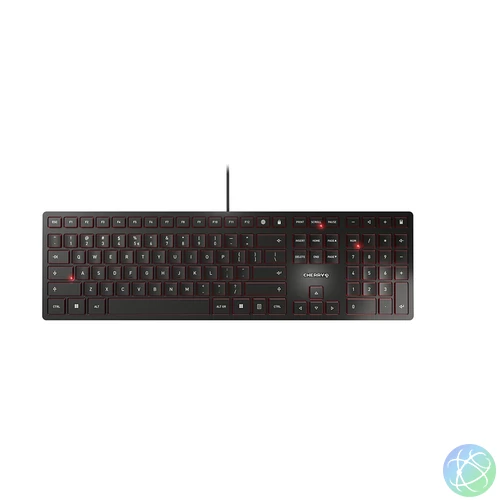 CHERRY KC 6000 Slim billentyűzet Univerzális USB Amerikai angol Fekete