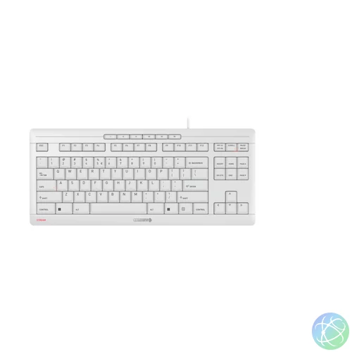 CHERRY STREAM KEYBOARD TKL billentyűzet Univerzális USB QWERTY Angol Fehér
