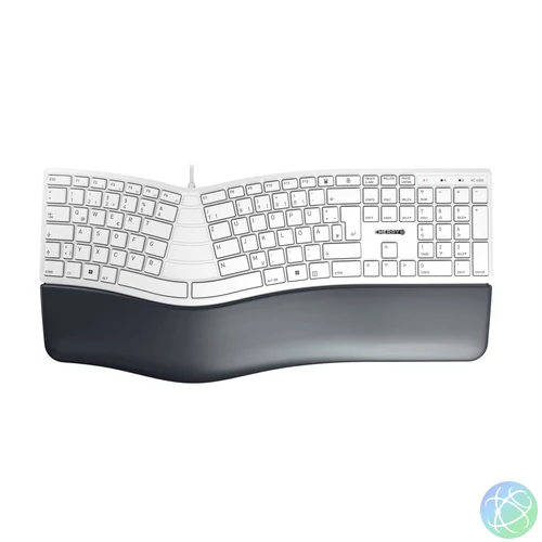 CHERRY KC 4500 ERGO billentyűzet Univerzális USB QWERTZ Német Fehér