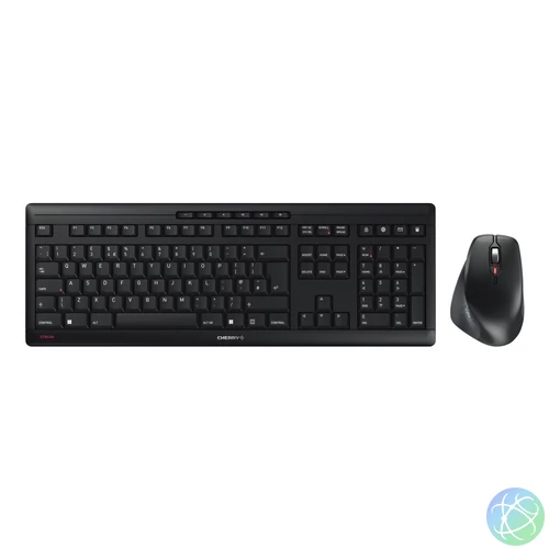 CHERRY JD-8550GB-2 billentyűzet Egér mellékelve Otthoni/irodai Vezeték nélküli RF QWERTY Angol Fekete