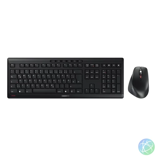 CHERRY JD-8550DE-2 billentyűzet Egér mellékelve Otthoni/irodai Vezeték nélküli RF QWERTZ Német Fekete