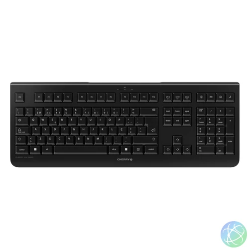 CHERRY KW 3000 billentyűzet Univerzális Vezeték nélküli RF QWERTY Portugál Fekete