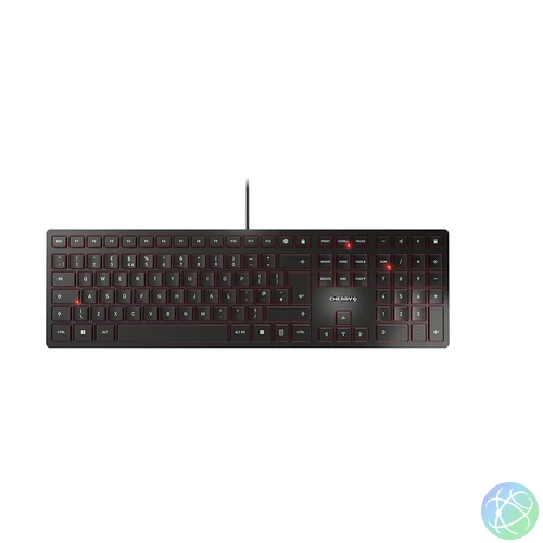 CHERRY KC 6000 Slim billentyűzet Univerzális USB QWERTY Brit angol Fekete