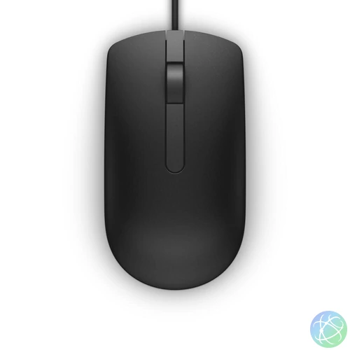 DELL MS116 egér Irodai Kétkezes USB A típus Optikai 1000 DPI