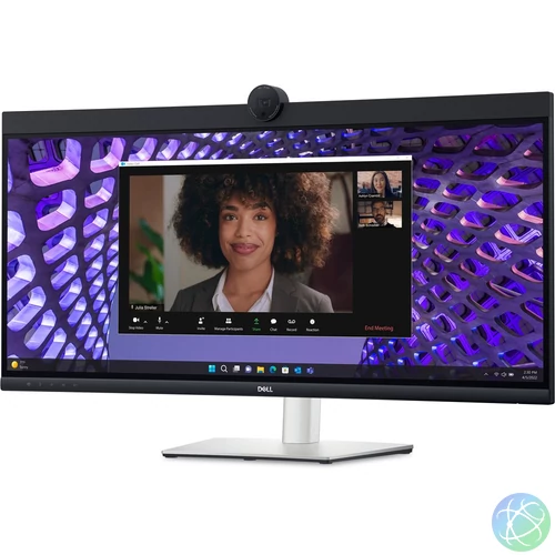 Dell Pro 34 Plus (P3424WEB) ívelt videókonferencia monitor, 34", UW-QHD