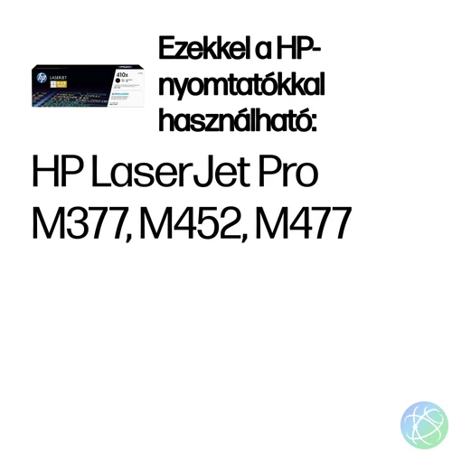 HP 410X nagy kapacitású fekete eredeti LaserJet tonerkazetta