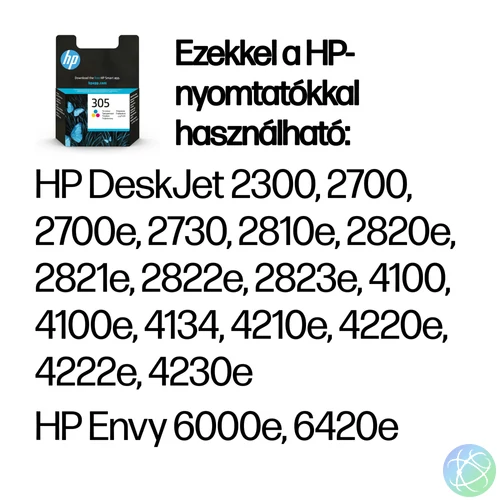 HP 305 eredeti háromszínű tintapatron