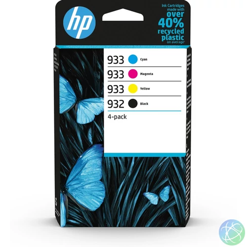 HP 932 fekete/933 ciánkék/bíbor/sárga, 4 darabos eredeti tintapatroncsomag