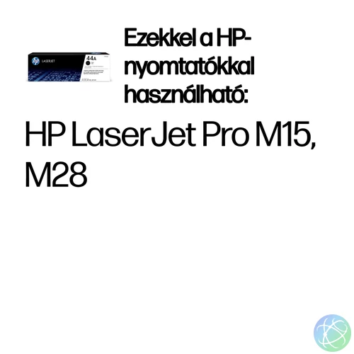 HP 44A Black Original LaserJet Toner Cartridge festékkazetta 1 db Eredeti Fekete