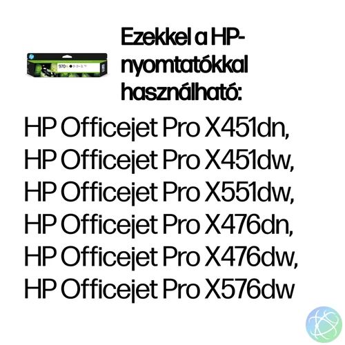 HP 970XL nagy kapacitású fekete eredeti tintapatron