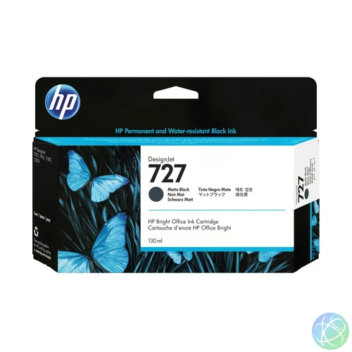 HP 727 130 ml-es matt fekete DesignJet tintapatron