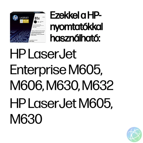 HP 81X nagy kapacitású fekete eredeti LaserJet tonerkazetta