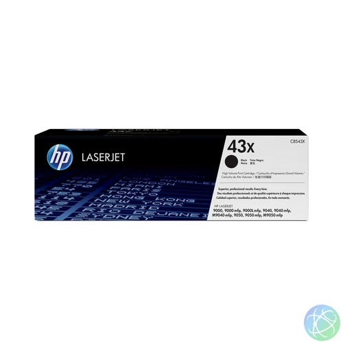 HP 43X nagy kapacitású fekete eredeti LaserJet tonerkazetta