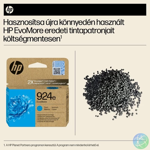 HP 924e EvoMore ciánkék eredeti tintapatron