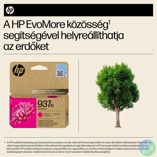 HP 937e EvoMore bíborvörös eredeti tintapatron