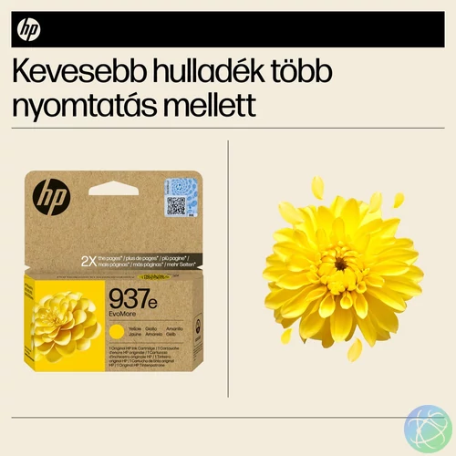 HP 937e EvoMore sárga eredeti tintapatron