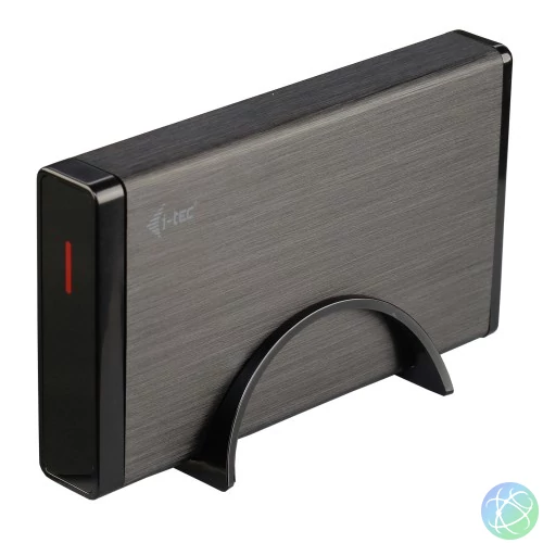 i-tec MYSAFE35U401 tárolóegység burkolat HDD ház Fekete, Fémes 3.5"