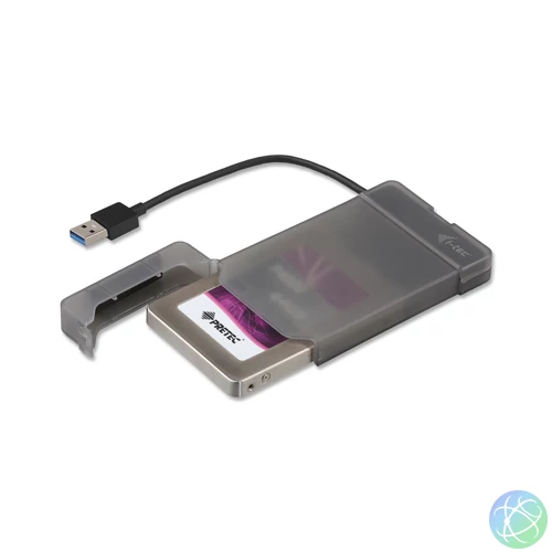 i-tec MYSAFEU313 tárolóegység burkolat HDD/SSD ház Fekete 2.5"