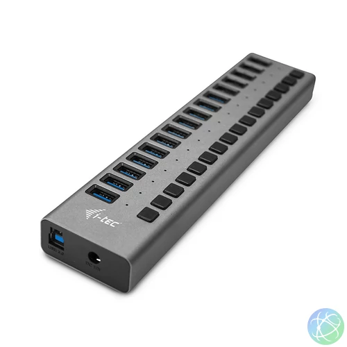 i-tec U3CHARGEHUB16 mobiltelefon töltő Univerzális Szürke Váltakozó áram Beltéri