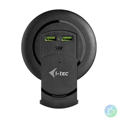 i-tec CHARGER96WD mobiltelefon töltő Univerzális Fekete Váltakozó áram Gyorstöltés Beltéri