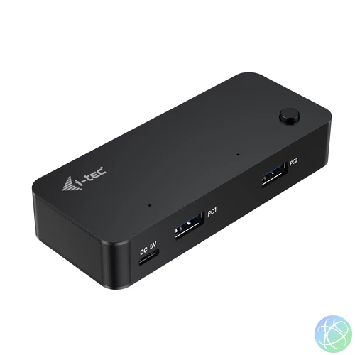 i-tec CAKVMHUB2A2C hálózati csatlakozó USB C-típus 5000 Mbit/s Fekete