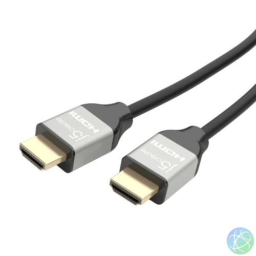 j5create JDC52 HDMI kábel 2 M HDMI A-típus (Standard) Fekete, Szürke