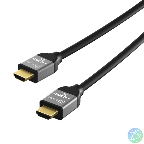j5create JDC53 HDMI kábel 2 M HDMI A-típus (Standard) Fekete, Szürke