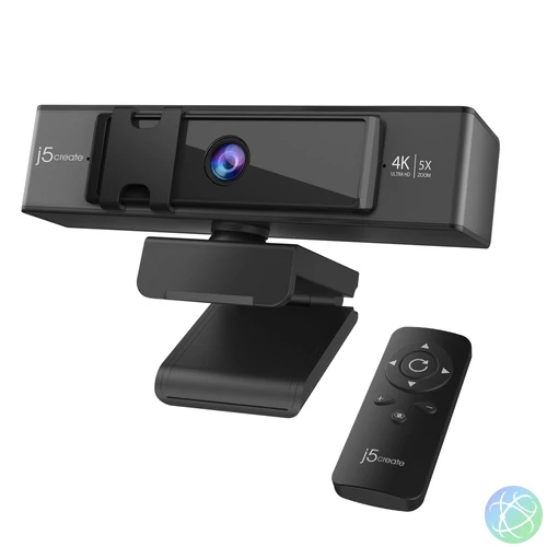 j5create JVCU435 webkamera 8,29 MP 3840 x 2160 pixelek USB Fekete, Szürke