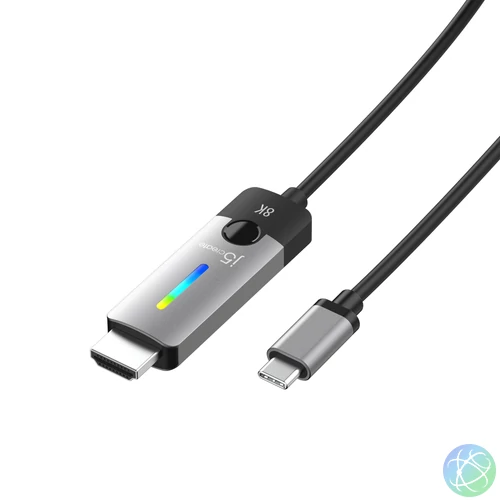 j5create JCC157 1,79 M USB C-típus HDMI Fekete, Szürke