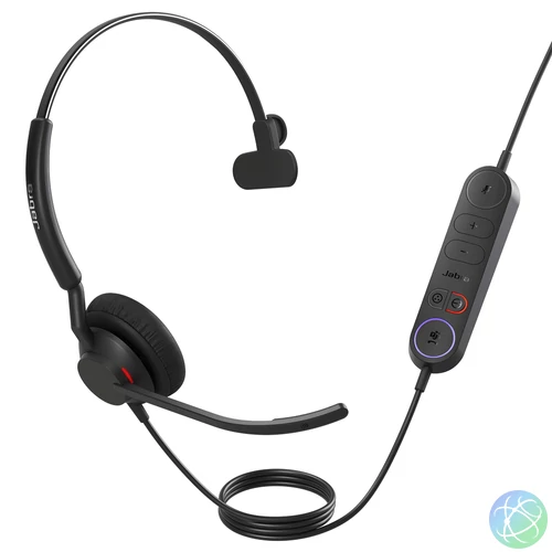 Jabra Engage 40 Headset Vezetékes Fejpánt Iroda/telefonos ügyfélközpont USB C-típus Fekete