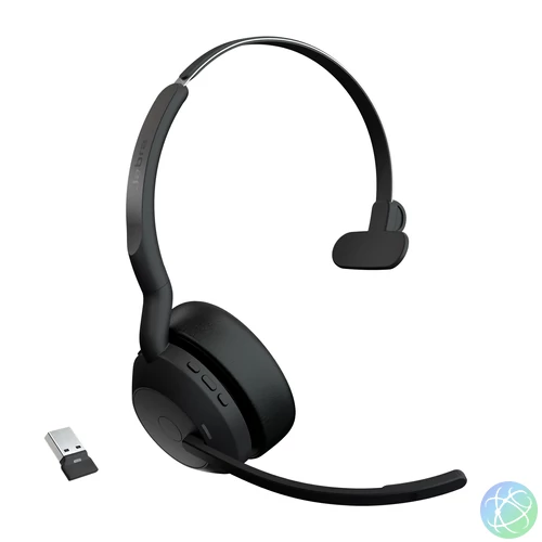 Jabra Evolve2 55 Headset Vezeték nélküli Fejpánt Iroda/telefonos ügyfélközpont Bluetooth Fekete