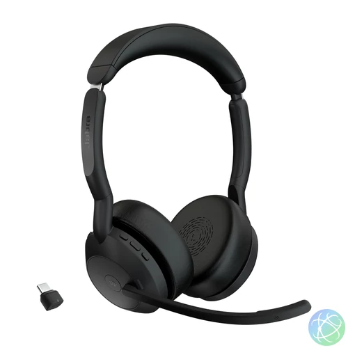 Jabra Evolve2 55 Headset Vezeték nélküli Fejpánt Iroda/telefonos ügyfélközpont Bluetooth Fekete
