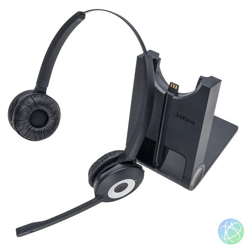 Jabra Pro 920 Duo Headset Vezeték nélküli Fejpánt Iroda/telefonos ügyfélközpont Fekete