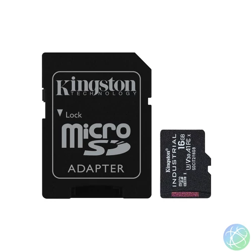 Kingston Technology Industrial 16 GB MicroSDHC UHS-I Class 10