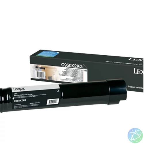 Lexmark C950 toner, extra nagy kapacitás, fekete, 38K (C950X2KG)