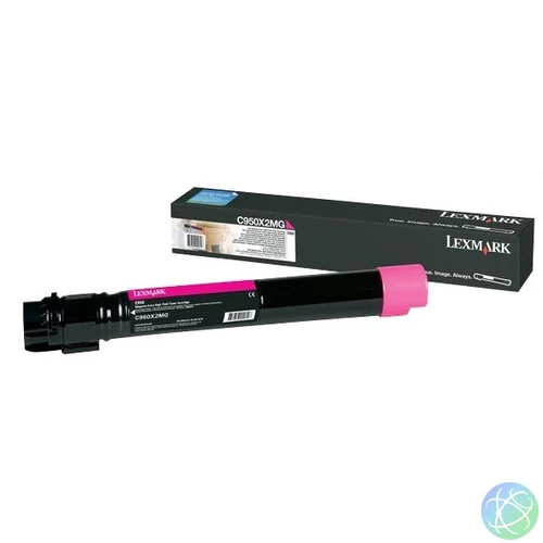 Lexmark Toner C950X2MG, C950, bíborvörös (magenta), eredeti