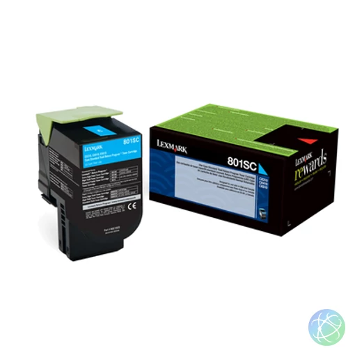 Lexmark 802SC 2K Cyan Toner (80C2SC0)
