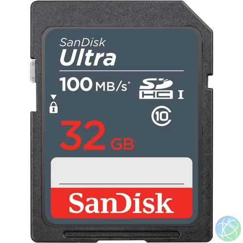 SANDISK ULTRA 32GB SDHC MEMORY CARD 100MB/S