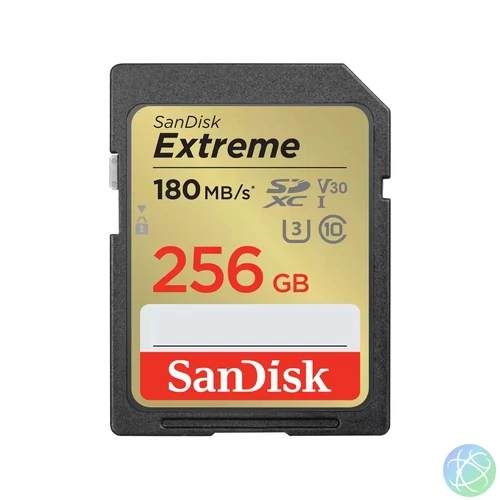 EXTREME 256GB SDXC MEMORY CARD 180MB/S 130MB/S UHS-I CLASS10 U3