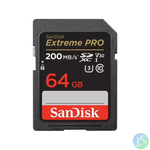 EXTREME PRO 64GB SDXC MEMORY CARD 200MB/S 90MB/S UHS-I CL. 10