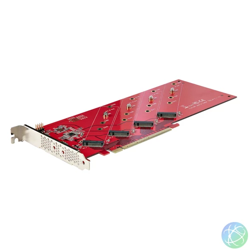 StarTech.com QUAD-M2-PCIE-CARD-B csatlakozókártya/illesztő Belső M.2