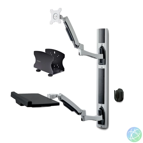 StarTech.com 2PASTSC-WALL-MOUNT ülő/álló munkaállomás