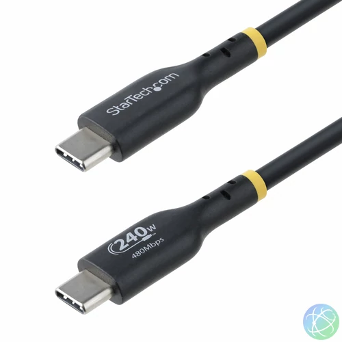 StarTech.com USB2EPR4M USB kábel USB 2.0 4 M USB C Fekete