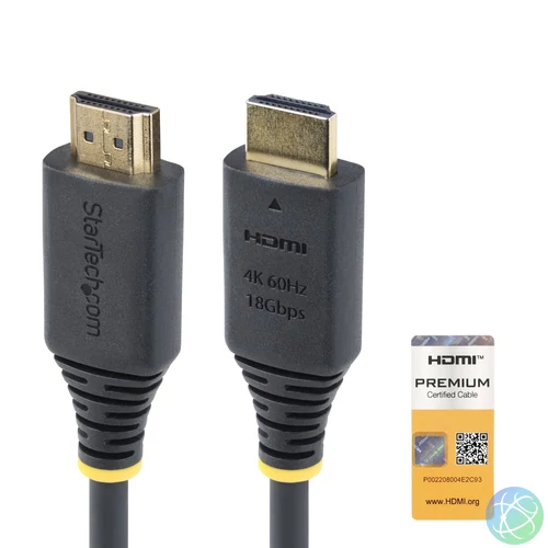 StarTech.com HDMI2CABLE-4K60-150C HDMI kábel 1,5 M HDMI A-típus (Standard) Fekete