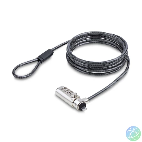 StarTech.com SNBLC4D-LAPTOP-LOCK kábelzár Fekete, Ezüst 2 M